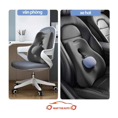 Bộ gối đầu & tựa lưng - Chống gù, giảm đau cột sống cho văn phòng/ô tô - 75.000₫