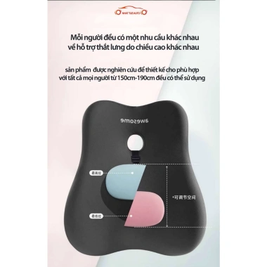 Bộ gối đầu & tựa lưng - Chống gù, giảm đau cột sống cho văn phòng/ô tô - 75.000₫
