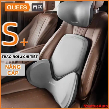 Bộ gối đầu tựa lưng QUEES 3 chi tiết, thiết kế hoàn hảo, giá ưu đãi 280.000 VND