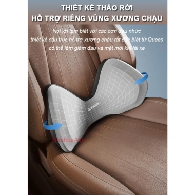 Bộ gối đầu tựa lưng QUEES 3 chi tiết, thiết kế hoàn hảo, giá ưu đãi 280.000 VND 5