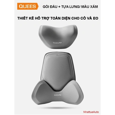 Bộ gối đầu tựa lưng QUEES 3 chi tiết, thiết kế hoàn hảo, giá ưu đãi 280.000 VND 10