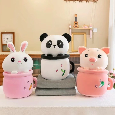 Bộ gối kèm chăn cốc đầu thú fhome - Giá ưu đãi 159.000₫, mềm mại, dễ thương