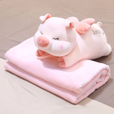 Bộ gối kèm chăn cốc đầu thú fhome - Giá ưu đãi 159.000₫, mềm mại, dễ thương