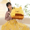Bộ gối kèm chăn đầu thỏ nơ xanh Fhome - Siêu mềm, chỉ 89.000₫, giảm 22% 2