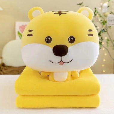 Bộ gối kèm chăn đầu thỏ nơ xanh Fhome - Siêu mềm, chỉ 89.000₫, giảm 22% 6