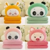 Bộ gối mền văn phòng nhỏ gọn 3in1 Little Fruit – Gối chăn đa năng thoáng mát, giảm 21% 2