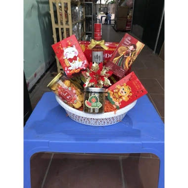 Bộ gói quà lễ Tết: 10 giỏ, 10 túi kiếng, 10 nơ - Siêu xinh, chỉ 200k 2