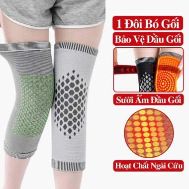 Bó Gối Thể Thao Andego Giữ Ấm Ngải Cứu Chấn Thương - Băng Gối Đầu Gối Hình Tổ Ong