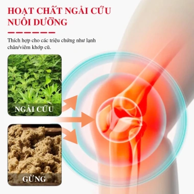 Bó Gối Thể Thao Andego Giữ Ấm Ngải Cứu Chấn Thương - Băng Gối Đầu Gối Hình Tổ Ong 4