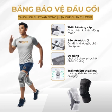 Bó Gối Thể Thao ECOFIT 7.613 Băng Bảo Vệ - Giảm Đau Khớp, Hỗ Trợ Chấn Thương, Giá 70.000₫ 5 Bó Gối Thể Thao ECOFIT 7.613 Băng Bảo Vệ - Giảm Đau Khớp, Hỗ Trợ Chấn Thương, Giá 70.000₫ 5