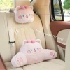 Bộ Gối Tựa Cổ Ô Tô Hình Mèo Hồng Đeo Nơ Nhung Mềm Mịn - Giá ưu đãi 139k 2