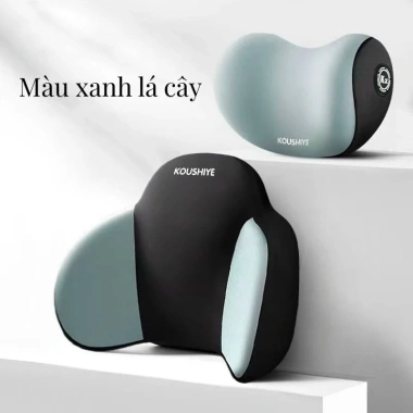 Bộ gối tựa đầu lưng cao su non Awesome - Giảm đau lưng khi lái xe, giá 265.000đ