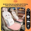 Bộ Gối Tựa Đầu & Lưng, Lót Ghế Ô Tô Văn Phòng Gấu Nâu Thỏ Trắng Nhung, Ruột Cao Su Non Giá 138k khaihuyauto