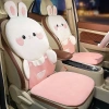 Bộ Gối Tựa Đầu & Lưng, Lót Ghế Ô Tô Văn Phòng Gấu Nâu Thỏ Trắng Nhung, Ruột Cao Su Non Giá 138k khaihuyauto 2