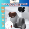 Bộ Gối Tựa Đầu Ô Tô AWESOME Cao Su Non, Vỏ Cotton 100% - Giảm Đau Mỏi, Thoáng Khí