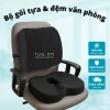 Bộ gối tựa lưng Ruu - Đệm ghế văn phòng đau lưng, chống ê mông, xương cụt, 340k