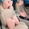 Bộ gối tựa ô tô hình nơ xốp hồng - Trang trí nội thất xe sang trọng, giảm giá 133k 8