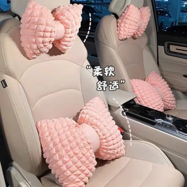 Bộ gối tựa ô tô hình nơ xốp hồng - Trang trí nội thất xe sang trọng, giảm giá 133k 8 Bộ gối tựa ô tô hình nơ xốp hồng - Trang trí nội thất xe sang trọng, giảm giá 133k 8