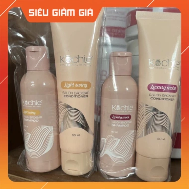 Bộ gội xả cao cấp KOCHIE 80ml x2 - Du lịch tiện lợi, giá ưu đãi 159.000₫