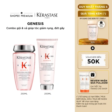 Bộ gội xả Kérastase Genesis giảm gãy rụng, nuôi dưỡng tóc chắc khỏe, giá 2.05 triệu 7 Bộ gội xả Kérastase Genesis giảm gãy rụng, nuôi dưỡng tóc chắc khỏe, giá 2.05 triệu 7