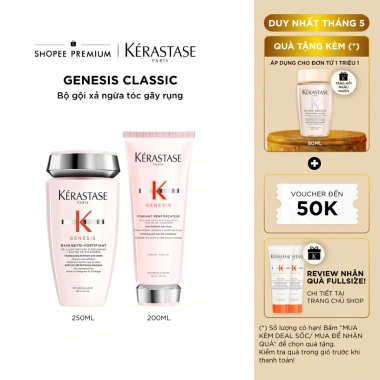 Bộ gội xả Kérastase Genesis giảm gãy rụng, nuôi dưỡng tóc chắc khỏe, giá 2.05 triệu