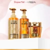 Bộ gội xả và mặt nạ ủ tóc Extraodinary Sleek Oil Smooth L'Oreal Paris 440mlx2 + 250ml - Suôn mượt, nuôi dưỡng sâu, chỉ 776k