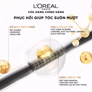 Bộ gội xả và mặt nạ ủ tóc Extraodinary Sleek Oil Smooth L'Oreal Paris 440mlx2 + 250ml - Suôn mượt, nuôi dưỡng sâu, chỉ 776k 6