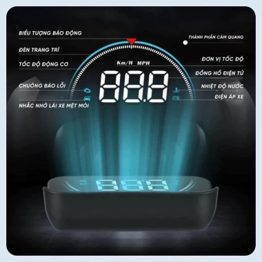 Bộ GPS HUD ô tô MONQIQI - Hiển thị tốc độ trên kính chắn gió, giá chỉ 155.000₫ giảm giá 5 Bộ GPS HUD ô tô MONQIQI - Hiển thị tốc độ trên kính chắn gió, giá chỉ 155.000₫ giảm giá 5