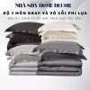 Bộ Gra Phi Lụa 3 Món + 2 Vỏ Gối Nằm Cao Cấp Nhiều Màu - Shy Home Decor 375k
