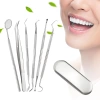 Bộ gương nha khoa KIPRUN 6 chiếc thép không gỉ + Dụng cụ chăm sóc răng Hoe Sickle Scaler - Giá ưu đãi 154.000₫ 4