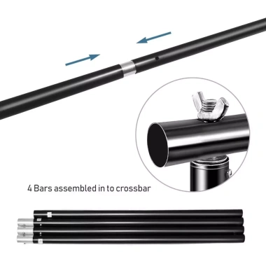 Bộ hệ thống hỗ trợ phông nền hạng nặng 3x3m 10ft 4 kẹp và túi đựng - Giá ưu đãi 233.100 VND 5
