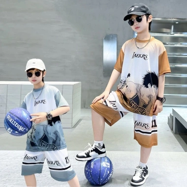 Bộ hè vải thun lạnh cho bé trai 6-16 tuổi, size 18-50kg, áo phông và quần đùi CR, giá chỉ 89.000 2 Bộ hè vải thun lạnh cho bé trai 6-16 tuổi, size 18-50kg, áo phông và quần đùi CR, giá chỉ 89.000 2