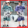 Bộ hè vải thun lạnh cho bé trai 6-16 tuổi, size 18-50kg, áo phông và quần đùi, giá ưu đãi 89.000đ