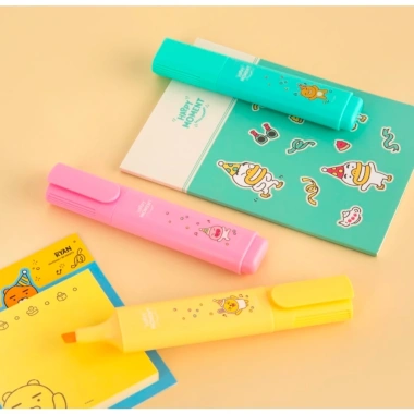Bộ highlighter 3 màu pastel Kakao Friends - Đồ dùng viết Hàn Quốc, giá 135.054 VND 4