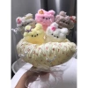 Bó Hoa 5 Cún Gấu Bông Handmade - Quà Tặng Sinh Nhật, Valentine, Tốt Nghiệp, 8/3 Giá 145.000