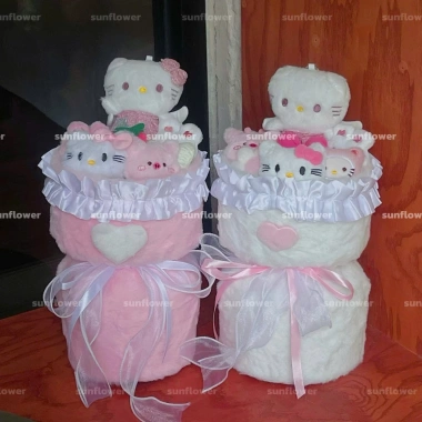 Bó Hoa Gấu Bông Hello Kitty: Quà Tặng Bạn Gái, Trung Thu, Sinh Nhật, 20/10, 8/3, 14/2 Giá Ưu Đãi 179.000