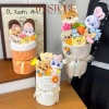 Bó hoa gấu bông kèm túi đèn thiệp - Quà sinh nhật, kỷ niệm, lễ tốt nghiệp, Valentine 14/2, 8/3, 20/10 - 149.000₫