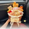 Bó Hoa Gấu Bông Loopy Hồng Quà Tặng Sinh Nhật 14/2 8/3 Sang Trọng kèm Túi và Đèn 3