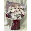Bó hoa hồng sáp hồng phớt to, quà tặng Valentine 8/3 - Giảm giá 189k