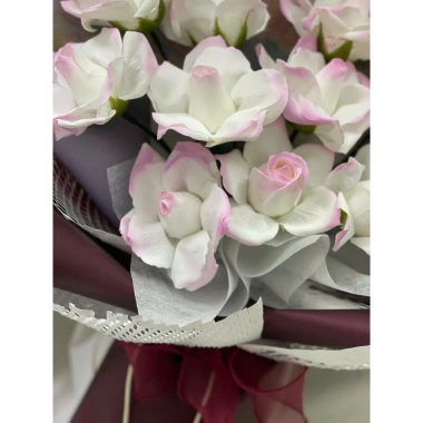 Bó hoa hồng sáp hồng phớt to, quà tặng Valentine 8/3 - Giảm giá 189k