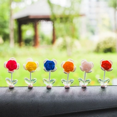 Bộ hoa hướng dương lắc lư nhựa bền đẹp, trang trí không gian sống, chỉ 35.000₫ 3