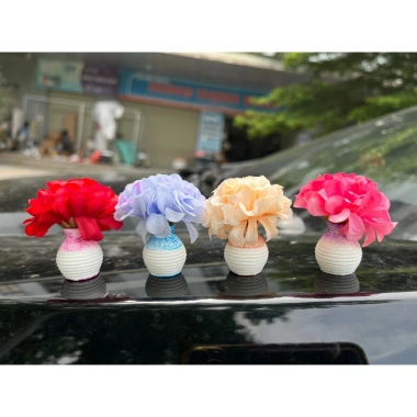 Bộ hoa hướng dương lắc lư nhựa bền đẹp, trang trí không gian sống, chỉ 35.000₫ 8