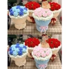 Bó hoa len mềm mại màu hồng-đông, handmade, tặng kèm thiệp viết tay, còn 336k 3