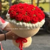Bó hoa len mềm mại màu hồng-đông, handmade, tặng kèm thiệp viết tay, còn 336k 5