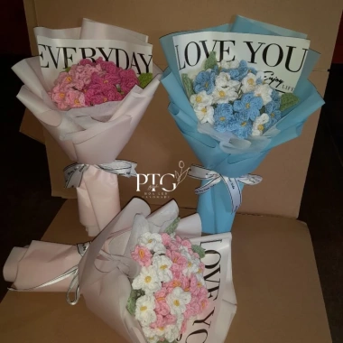 Bó hoa Lưu Ly len nhiều hoa - Quà tặng 14/2, 8/3, 20/11 Giá ưu đãi 115.000đ 3