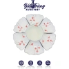 Bộ Hoa Mặt Trời Bày Mâm Cúng Gia Tiên Hoạ Tiết Đào Đỏ Men Kem 2 Size Gốm Sứ Bát Tràng Giá 750.000 2