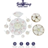 Bộ Hoa Mặt Trời Bày Mâm Cúng Gia Tiên Hoạ Tiết Đào Đỏ Men Kem 2 Size Gốm Sứ Bát Tràng Giá 750.000 3