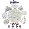 Bộ Hoa Mặt Trời Bày Mâm Cúng Gia Tiên Hoạ Tiết Đào Đỏ Men Kem 2 Size Gốm Sứ Bát Tràng Giá 750.000 8