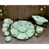 Bộ Hoa Mặt Trời Cúng Hoa Bưởi Xanh Ngọc 2 Size Gốm Sứ Bát Tràng 1.130.000đ 4