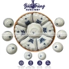 Bộ Hoa Mặt Trời Mâm Cúng Gia Tiên Hoạ Tiết Thủ Công Gốm Bát Tràng - 420.000₫